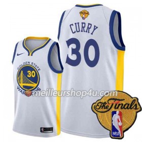 Maillot Basket Homme Golden State Warriors Stephen Curry 30 2018 NBA Finals Nike Blanc Swingman